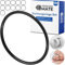 Dichtungsringe Set, 12 Stück, AD Ø 40 mm, ID Ø 32 mm, Dicke 4 mm, in Schwarz, aus Nitril Kautschuk, Gummiringe für Reparatur von Sanitär, Maschinen, Motoren, Dichtungsset Gummi O-Ring, Flachdichtung