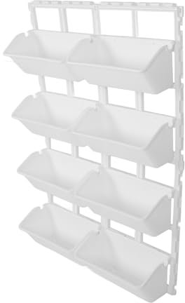 TOPINCN Fioriera da Parete in ABS PP, da Appendere Al Muro, Aiuole Rialzate Fioriera da Muro Verticale, da Appendere, Grandi Fioriere per Piante da Esterno, Balcone, Patio, Recinzione,