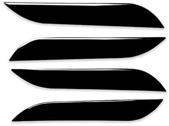 FIXCOR Outer Door Handle For Tesla Model S 2014-2019 Black Gloss Black Car Exterior Door Handle Cover Scratch Protector Trim Sticker Accessory 4 Pcs Car Door Handle Cover
