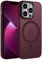 ORDA für iPhone 13 Pro Max Hülle 6,7 Zoll Kompatibel mit MagSafe,Magnetisch für iPhone 13 Pro Max Case Durchscheinende Matt Handyhülle Rückseite Dünn Stoßfest Schutzhülle Pflaume