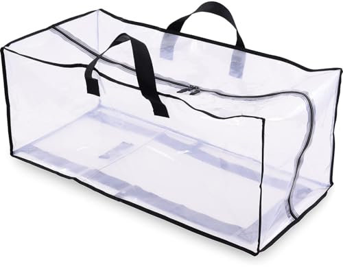 Laundry Bags, Duvet Storage Bag, Clothes Storage Bag, Heavy-Duty Moving Bags Extra Large, Strong Handles & Zips, for Moving, Laundry Bag, House Solutions, Packing, Water-Resistant