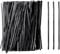 sourcing map 800pcs Bag Twist Ties 6 Reusable Plastic Metallic Twist Ties Wire Cable Ties for Party Bread Candy Cake, Black