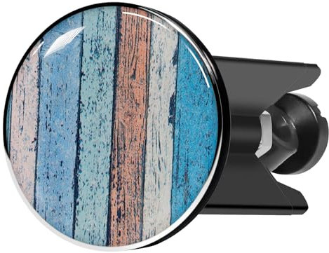 kurkip Universal Waschbeckenstöpsel 40mm Chrom Abflussstopfen – aus Messing, Einstellbare Gummi Stöpsel Waschbecken, Geeignet für Alle Waschbecken und Bidets, Rostfrei & Dicht, Holzplanke