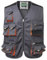 Yukirtiq Uomo Gilet Multitasche da Lavoro Giacca da Lavoro senza Maniche Adulto Giubbotto Smanicato da Lavoro Bicolore Gilet da Lavoro Abbigliamento da Lavoro, Grigio scuro, M