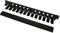 Juroupi 2U Rack Mount Cable Management 12 Slots with Panel for 19inch Standard Cabinets for Tower Units Monitors
