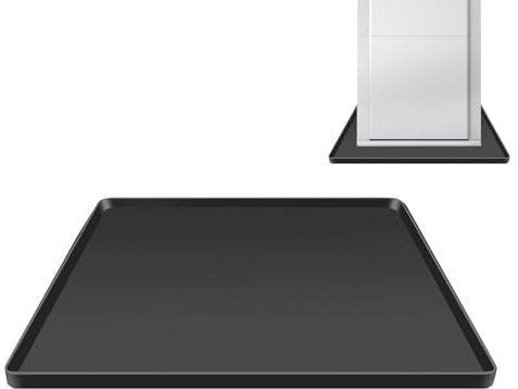 Fridge Silicone Mat, 60×60cm Under Refrigerator Floor Protector Mat With Raised Edges, Washing Machine & Freezer Drip Tray, Spill-Proof Water Drip Tray For Tumble Dryer, Dishwasher, Coffee Machine