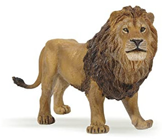 Papo - Figurine animaux - Lion, Souverain de la Savane, jouet pour Enfants, Voyage dans l'Écosystème Africain, Roi des Animaux dans la Savane dès 3 Ans
