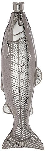 Kikkerland Fischflasche, Edelstahl