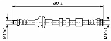 BOSCH Bremsschlauch 1987481574
