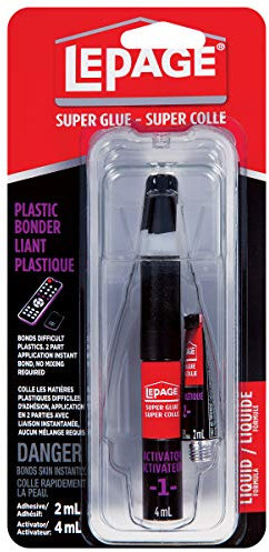 LePage Super Glue All Plastics 2g + 4ml Ct,