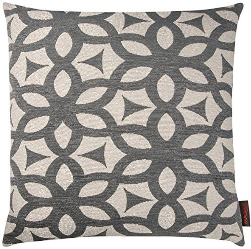 MAGMA Kissenhülle Filippa Jacquard Muster ca. 50x50 cm anthrazit