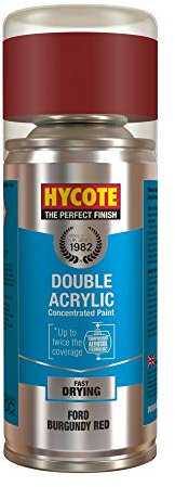 Hycote Double Acrylic Aerosol Car Spray Paint, Ford - Burgundy Red, 150 ml