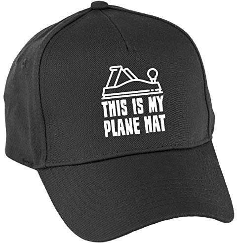 Hippowarehouse This is My Plane Hat Premium Printed 5 Panel Baseball Cap hat OneSize Adults Black