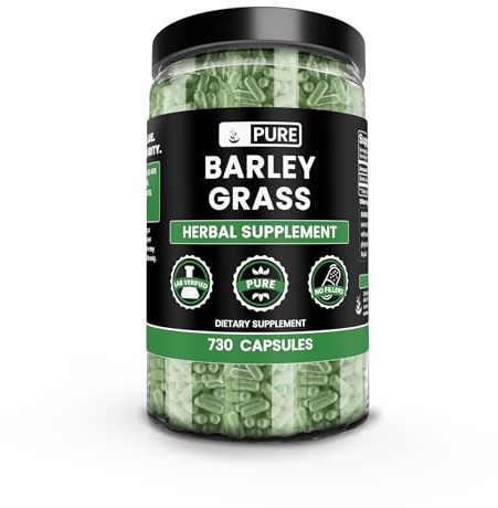 Pure Original Ingredients Barley Grass (730 Capsules) No Magnesium Or Rice Fillers, Always Pure