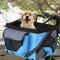 PJDDP Haustier Fahrradtasche Fahrradkorb Für Hunde Katzen, Hundekorb Für Den Lenker Vorne,Hundekorb Rucksack, Abnehmbarer Fahrrad-Lenkerkorb, Für Picknick,Shopping, Pendler, Camping,Blau