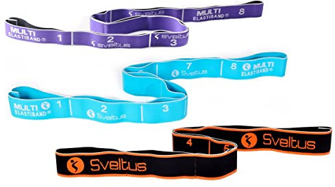 Sveltus Elastiband MULTI 3er Set Stärken 15 kg & 20 kg & 30 kg Widerstandsband