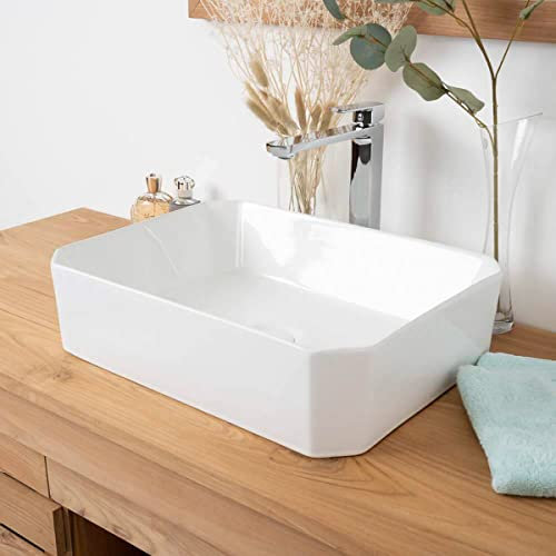 Vasque à poser en céramique Mika 50cm