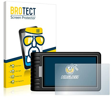 BROTECT Schutzglas für Topdon ArtiDiag800 BT | Transparenter Displayschutz Made in Germany Schutzfolie Panzer Folie Glas 9H Anti-Fingerprint Einfache Montage Clear