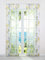 ESLIR Schiebegardinen Set 2er Flächenvorhänge Voile Schiebevorhang Gardinen mit Klettband Transparent Vorhang Modern Gelb BxH 57x145cm 2 Stück