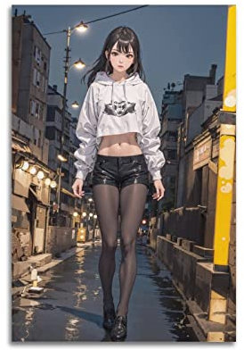 ISTI Anime Sexy Hot Girl Poster Schöne Frau Poster Dekorative Malerei Leinwand Wandposter und Kunstbild Druck Moderne Familie Schlafzimmer Dekor Poster 30 x 45 cm