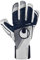 uhlsport Supergrip+ HN, Kinder und Erwachsene Torwarthandschuhe, Blanc/bleu Marine, 7.5 -