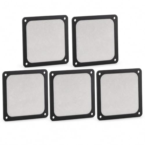 Elprico 140 Mm X 140 Mm PC-Gehäuse-Staubnetzfilter, Staubdichte Magnetische Staubfilterabdeckung, PC-Netzgitter mit Magnetischem Rahmenstreifen, Computer-Kühler-Lüfter-Staubfilter für