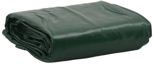 vidaXL Abdeckplane, Plane mit Metallösen, Abdeckung UV-Beständig Schimmelbeständig, Schutzhülle Zeltplane Reißfest Wasserfest, Grün 5x7 m 650 g/m²