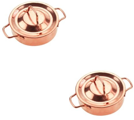 UPKOCH 2stücke Miniatur Küchenutensilien Hochwertiges Miniaturobjekt Für Puppenhaus Küche Realistisches Design Für Kreative Rollenspiele Dekoration Für Sammler Und Freunde