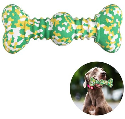 Easing Indestructible Dog Chew Toy Bones for Tough Aggressive Chewers, Natural Rubber Teeth Cleaning Long Lasting Durable Boredom Breaker For Small Medium Large Breeds