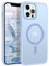 DUEDUE Case for iPhone 12 Pro Max Magnetic [Compatible with MagSafe] Shockproof Military Grade Drop Protection, Anti-Scratch Translucent Matte Back Case for iPhone 12 Pro Max 6.7, Blue