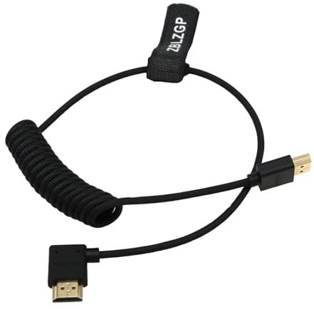 ZBLZGP HDMI 2.1 Cable 4K 120hz 8K 60hz High Speed 48Gbps HDR Video Cable Braided Cord for Blackmagic BMPCC 4K 6K DJI Ronin RS2 Gimbal Stabilizer Projector Game Monitor