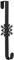 Cintre de couronne de porte d'entrée, cintre de couronne de porte - Crochets de couronne de cintre de porte d'entrée en métal pour porte d'entrée - Crochet de couronne de porte réutilisable, crochet d