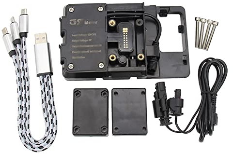 Generisch Motorrad-Telefonhalterung Motorrad Für USB Für Ladegerät Handy Halter Stehen Für BMW R1250GS LC Für Abenteuer F850GS F750GS F900XR F900R(Set)