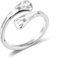 ALEXCRAFT Silber 925 Ringe für Damen, Hypoallergen Sterling Silber Ringe Einfacher Offen VerstellbareRinge Glatter Klein Ring Silberen Verlobungsring Eheringe Daumen Finger Unisex Ringe Damen Herren