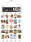 VINCOURNA Pele Mele Photo Mural, Cadre Photo Pele Mele Avec Tableau à Messages Et 30 Pinces à Photos, Cadre Photo Postale Bois, Accroche Photo Mural Pince, Accroche Photos Pour Exposition De Mémoire
