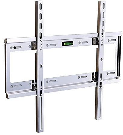 QWAXTRIW 110 Lbs Fixed TV Wall Mount Bracket Flat Panel TV Slim Stainless Steel TV Frame for 26-55 Inch Monitor Flat PanelUniversal TV Rack Stand Good，
