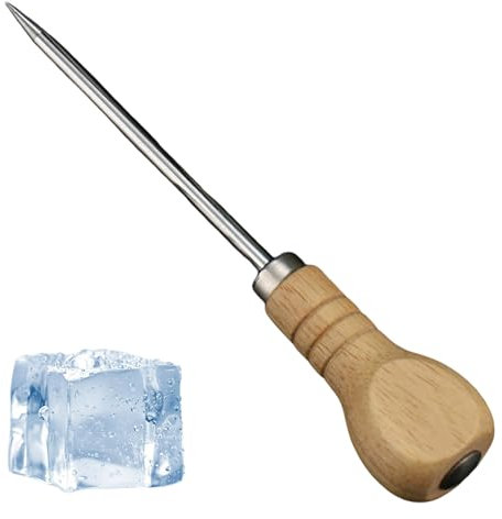 180mm (7) Bradawl Tool with Wooden Handle - Versatile Awl Tool Tailor Sew Tip Needle Sewing Pricker for Wood, Leather, and Crafting