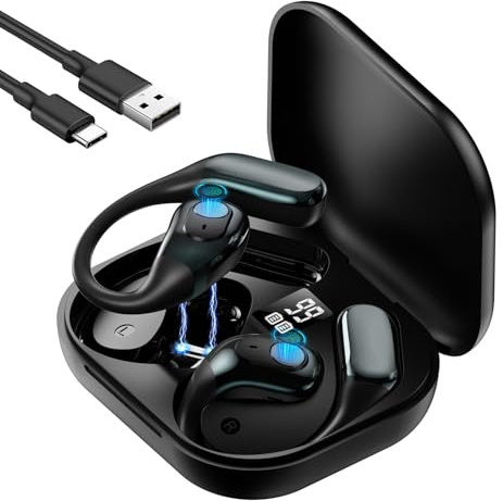 Snorthy Translation Earbuds Real Time AI Translator OWS Open Ear Headphones 164 Languages Bluetooth 5.4 Translation Wireless Earbuds for Exercise Running Business Learning Travel