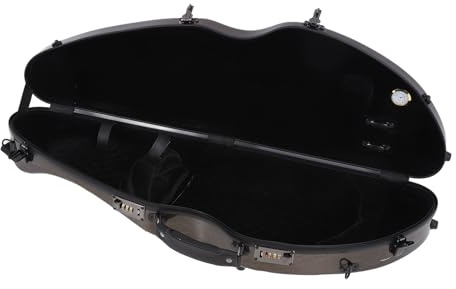 Tbest 4/4 Violin Koffer, Leichte Braune Kohle Faser Passworts Chloss Violin Box für die Aufbewahrung von Musik Instrumenten