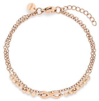 s.Oliver Damen Schmuck – Armbänder aus Edelstahl mit Infinity Design und eleganten Beads in verschiedenen Farben – Stilvoll & Modern – Perfekte Geschenkidee