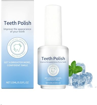 SmileFitPro Tooth Polish,Zahnlack Weiß, Teeth Whitening Paint,Instan Zähne Aufhellen zur Fleckenentfernung, Zahnaufhellungsfarbe mit Soforteffekt für ein Natürlich Weißes Lächeln (1)