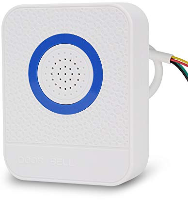 Wired Doorbell for Security Access Control, 12VDC | ABS, wall-mounted, outdoor use, ding-dong chime, fits 12V systems, -15°C~45°C, 20mA