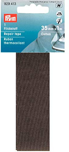 Prym 3,5 x 100 cm/0,035 M² Baumwolle Reparatur-Klebeband, grau