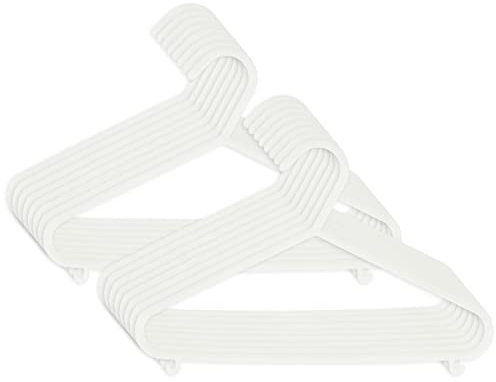 Bieco Kleiderbügel Kinder Weiß | Länge ca. 30 cm | Baby Kleiderbügel | Kunststoff Kleiderbügel Kinder Baby | Baby Organiser Für Kleiderschrank | Kleiderbügel Baby | Baby Clothes Hangers, 90016147, 16 Stück