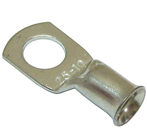 All Trade Direct Copper Tube 25Mm X 10Mm Lug Battery Starter Cable Welding Crimp Terminal Ring