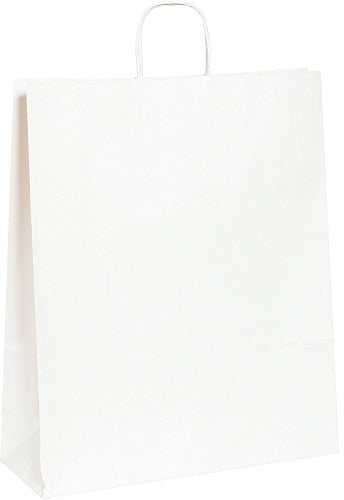 Aviditi 16 x 6 x 19 1/4 White Paper Shopping Bags
