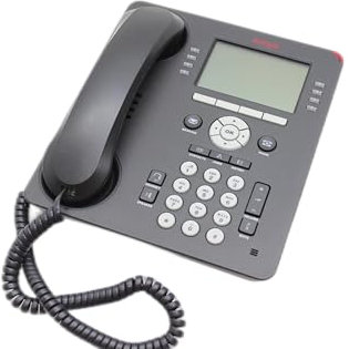 Avaya 700505424 9608G GRY Desk Phone, Black