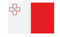 U24 Aufkleber Malta Flagge Fahne 8 x 5 cm Autoaufkleber Sticker