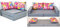 barabike Kindermöbel KK A12 grau-rosa-Blumen Kindersofa Kindermatratze Sitzkissen Spielsofa Minicouch Set + 2 Kissen (KK A12 (grau-rosa-Blumen))