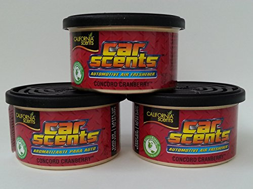 California Car Scents - Sents Concord Cranberry Lufterfrischer 3er Sparpack - Set